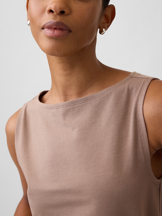 Image number 4 showing, Boatneck Tank Top