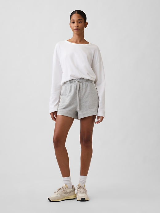Relaxed Stripe French Terry Shorts | Gap Factory