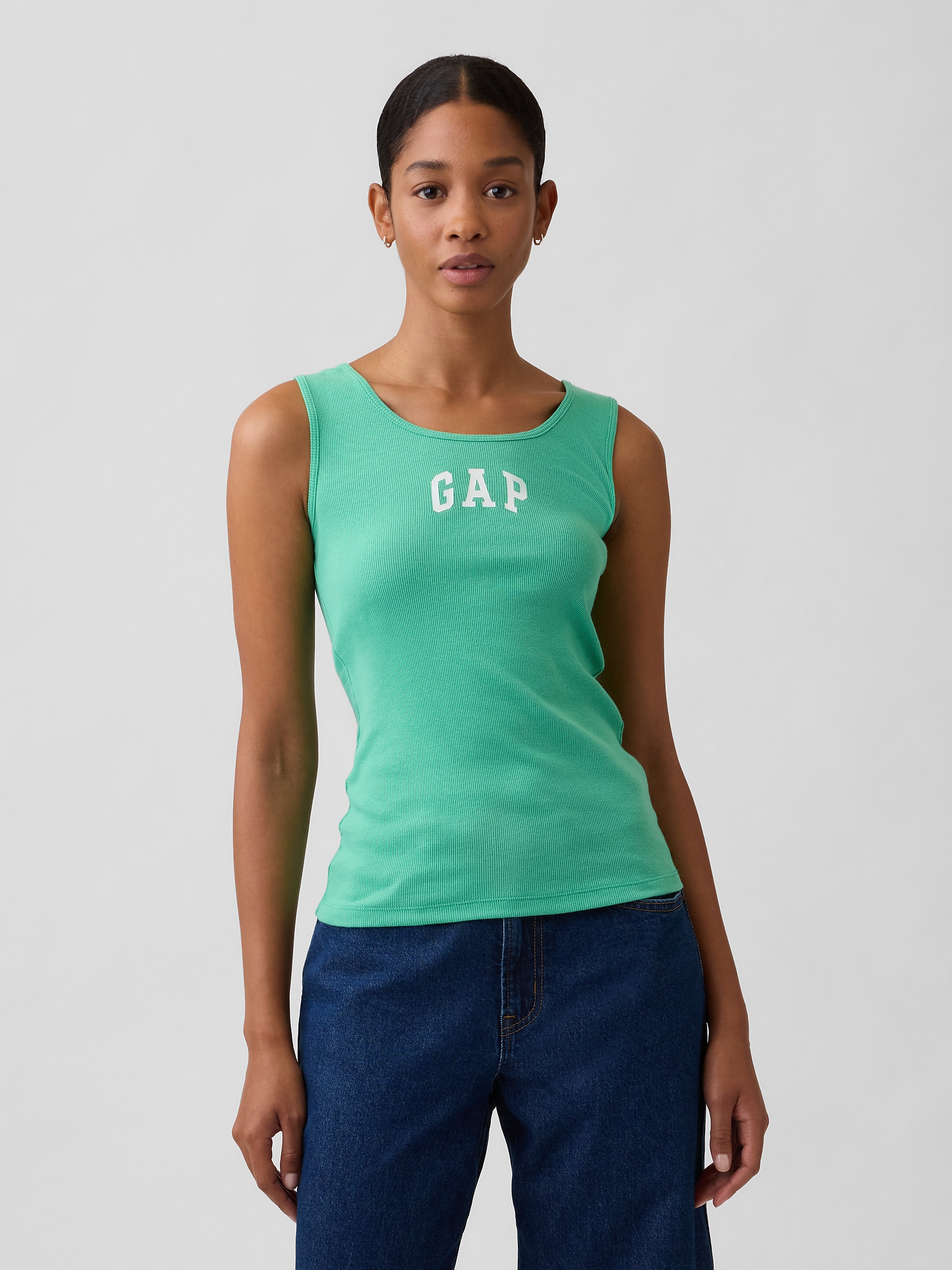 ユキの GAP Gap Logo Ribbed Tank Top | Gap Factory