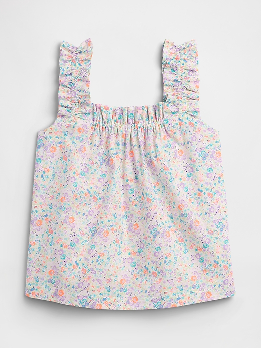 Image number 4 showing, Ruffle Poplin PJ Top