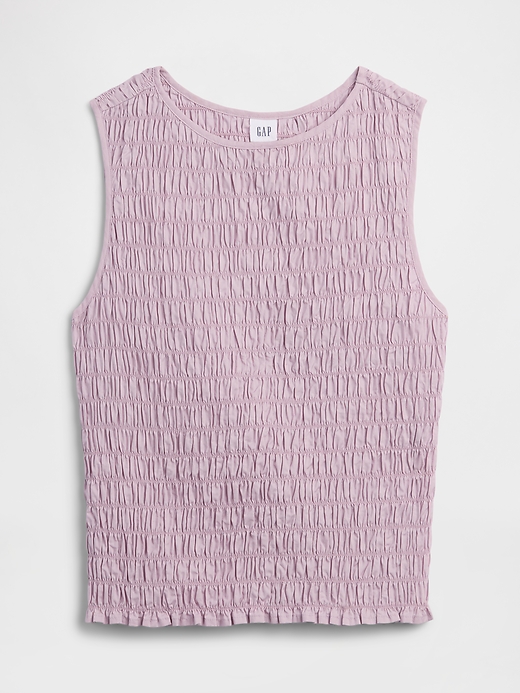 Image number 5 showing, Smocked Sleeveless Boatneck Top