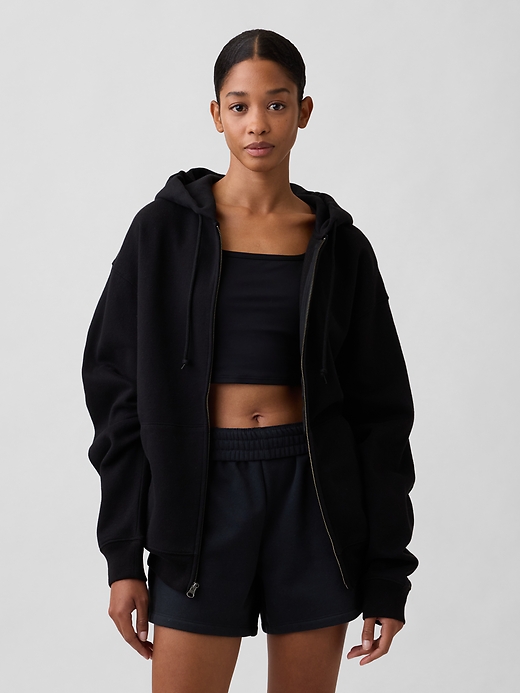 Image number 4 showing, Adult Vintage Soft Oversized Zip Hoodie