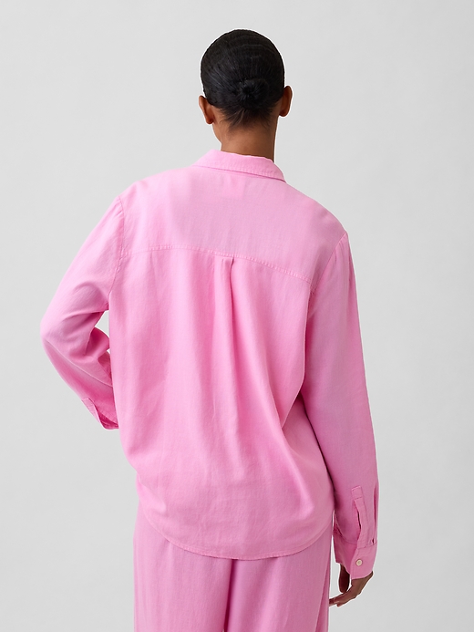 Image number 2 showing, Linen-Blend Easy Shirt