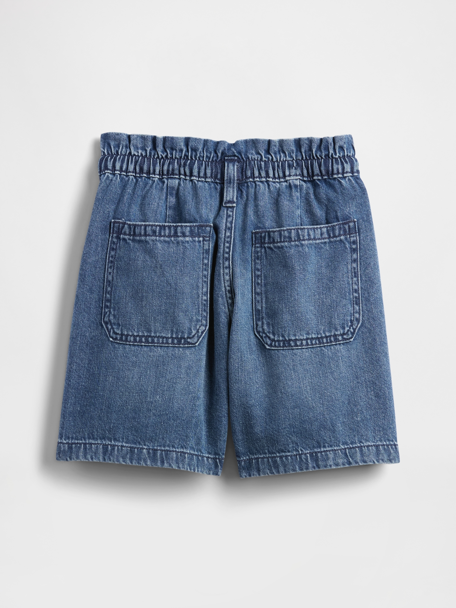 Kids High Rise Relaxed Pull-On Denim Shorts | Gap Factory