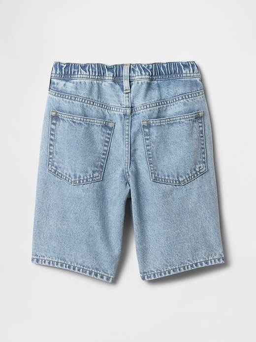 Image number 2 showing, Kids Pull-On Loose Denim Shorts