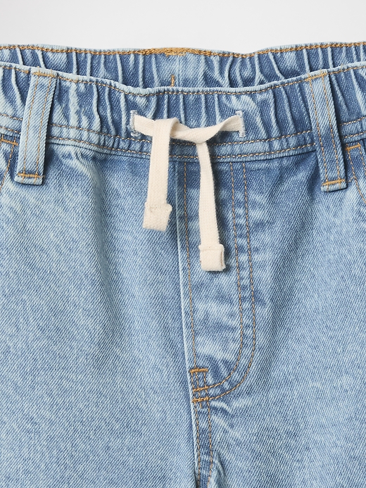 Image number 3 showing, Kids Pull-On Loose Denim Shorts
