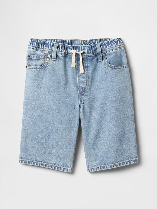 Image number 1 showing, Kids Pull-On Loose Denim Shorts
