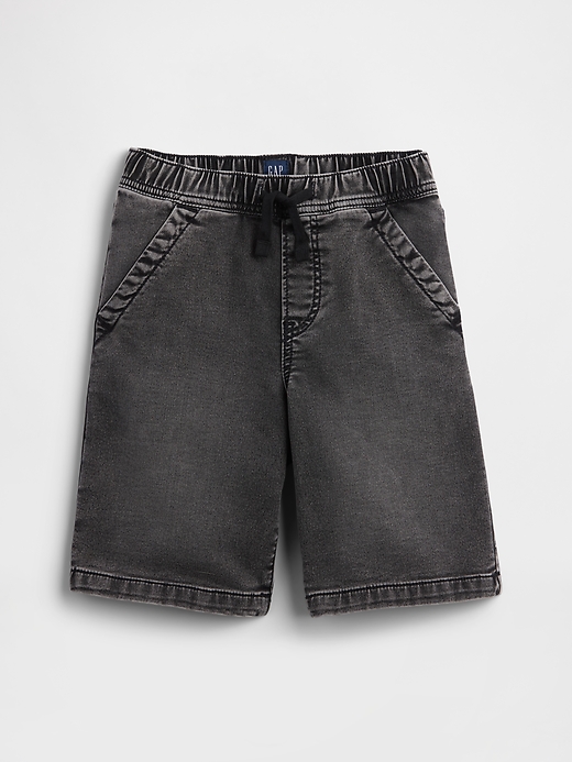 Image number 1 showing, Kids Pull-On Loose Sweatpant Jean Shorts