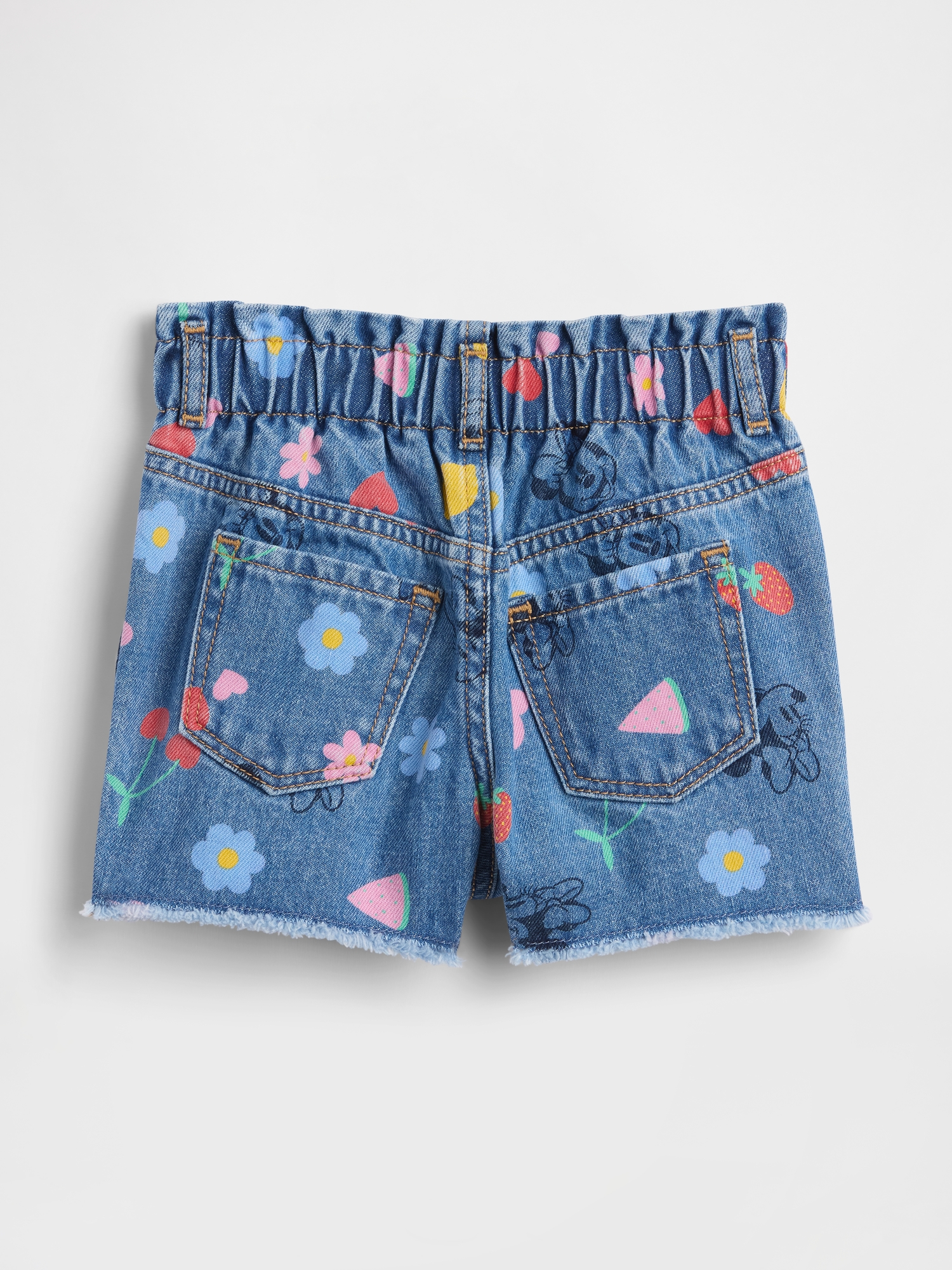babyGap × Disney Paperbag Mom Jean Shorts | Gap Factory