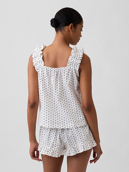 Image number 2 showing, Ruffle Poplin PJ Top