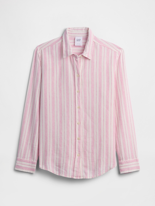 Image number 5 showing, Linen-Blend Easy Shirt