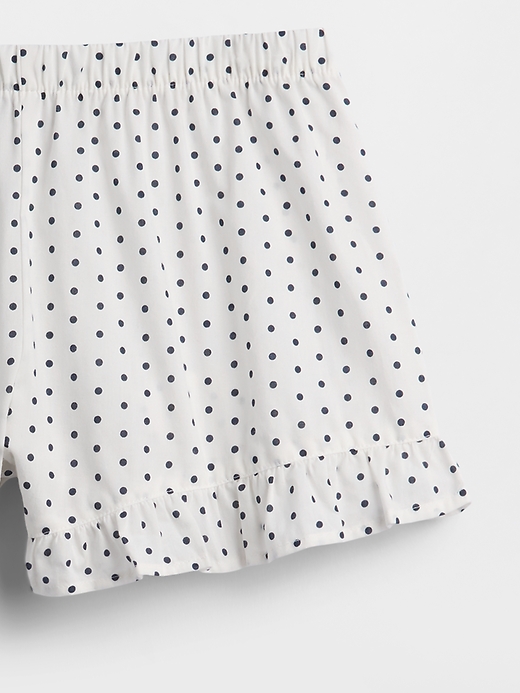 L'image numéro 5 présente Short de pyjama en popeline à volants