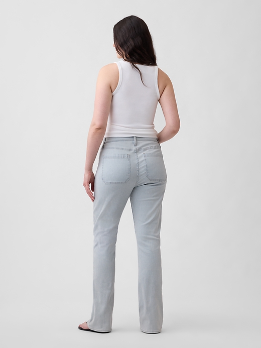 Image number 6 showing, Mid Rise Universal Stripe Baby Boot Jeans