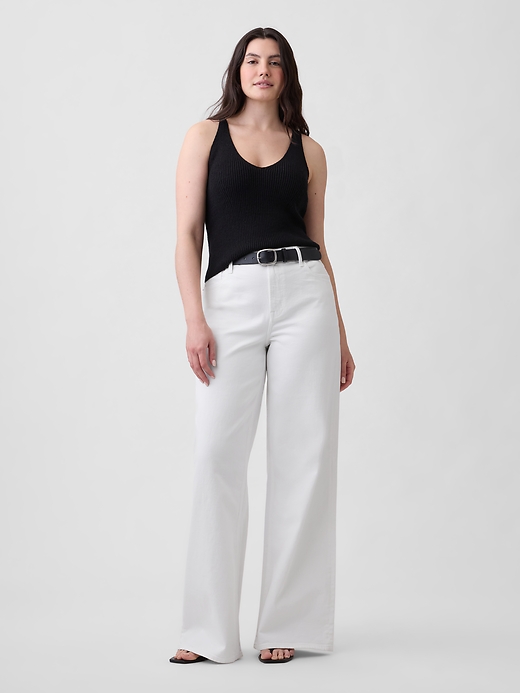 Image number 5 showing, Mid Rise Wide-Leg Jeans