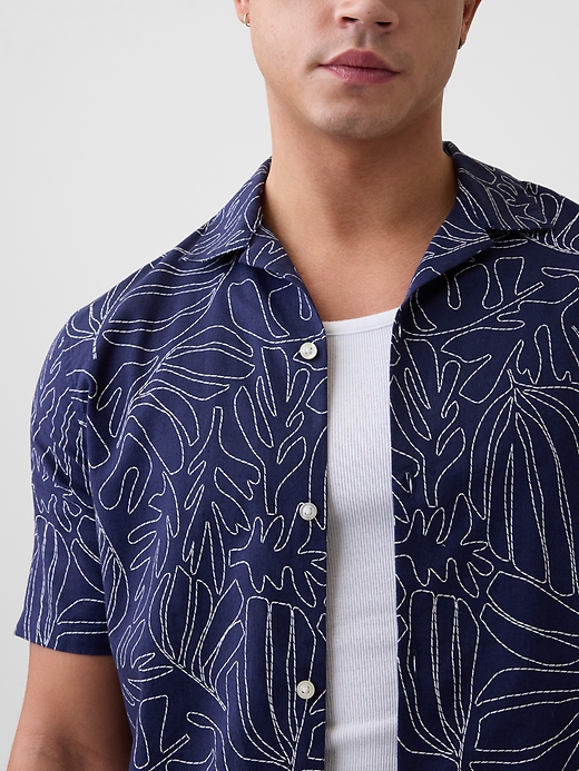 Image number 4 showing, Linen-Blend Vacay Shirt in Standard Fit