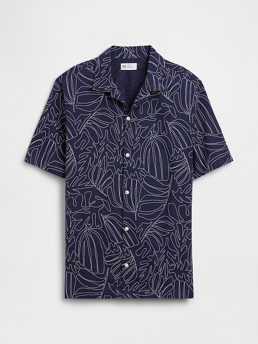 Image number 5 showing, Linen-Blend Vacay Shirt in Standard Fit