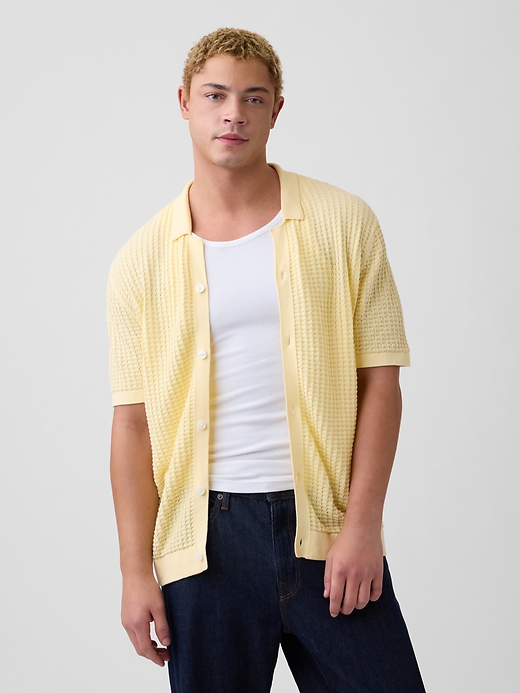 Image number 1 showing, Textured Sweater Vacay Shirt