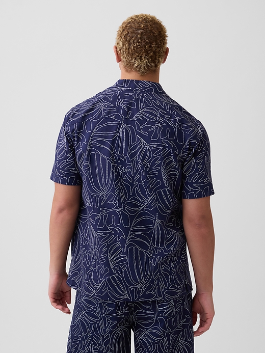 Image number 2 showing, Linen-Blend Vacay Shirt in Standard Fit