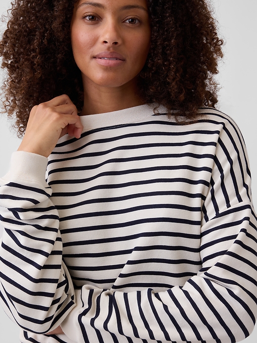 Image number 4 showing, Relaxed Wedge French Terry Sweatshirt