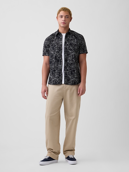 Image number 3 showing, Stretch Poplin Shirt in Standard Fit