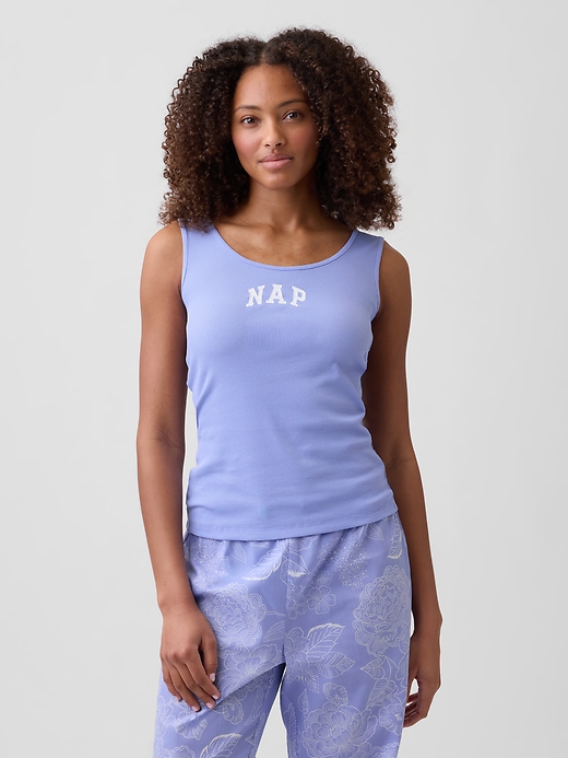 L'image numéro 1 présente Camisole côtelée à logo Gap