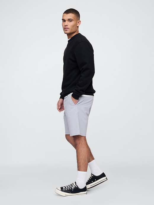 Image number 4 showing, 9" Essential Khaki Shorts