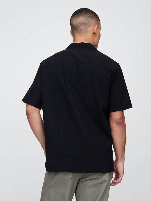 Image number 2 showing, Linen-Blend Vacay Shirt in Standard Fit