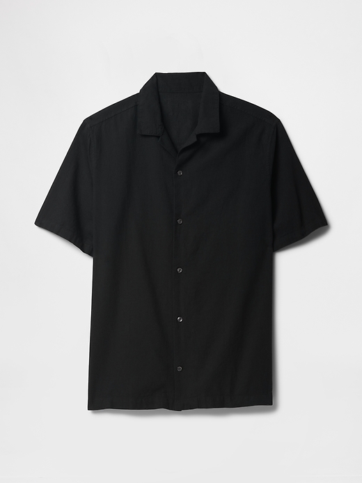 Image number 4 showing, Linen-Blend Vacay Shirt in Standard Fit