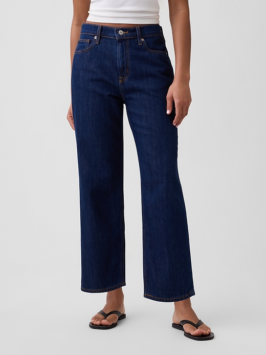Image number 2 showing, Low Slung SuperSoft Relaxed Straight Crop Jeans