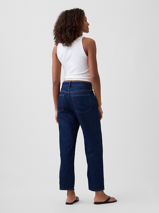 Image number 4 showing, Low Slung SuperSoft Relaxed Straight Crop Jeans