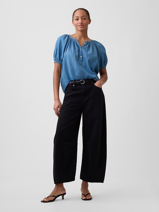 Image number 3 showing, Oversized Puff Sleeve Top