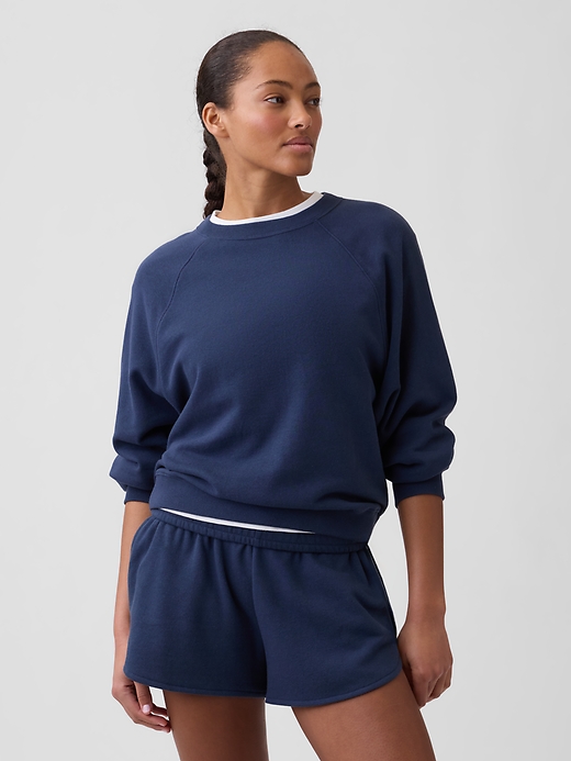 Image number 1 showing, Relaxed French Terry Crewneck Sweatshirt