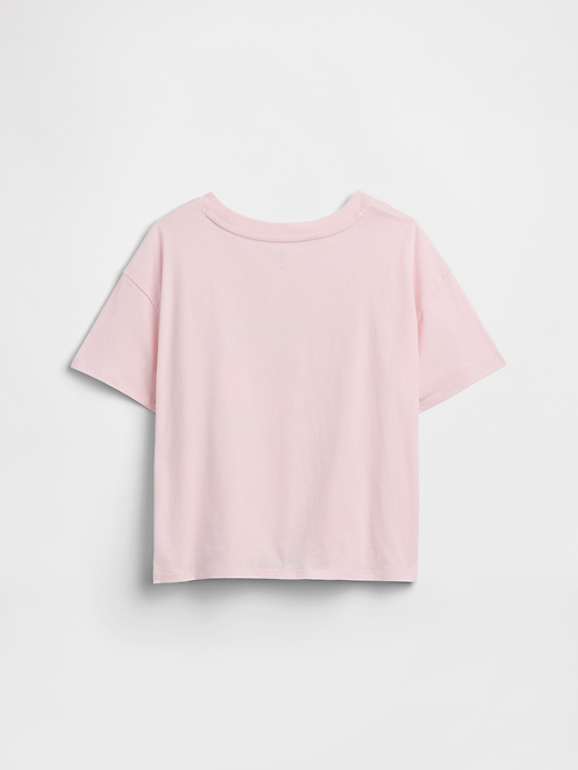 Image number 2 showing, Kids Oversized Knot-Tie Graphic T-Shirt