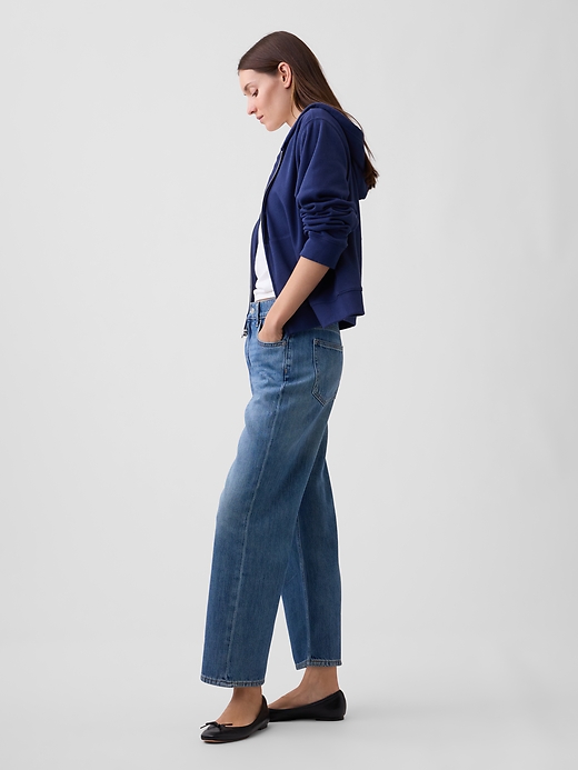 Image number 3 showing, Low Slung SuperSoft Relaxed Straight Crop Jeans