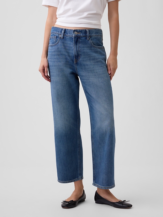 Image number 2 showing, Low Slung SuperSoft Relaxed Straight Crop Jeans