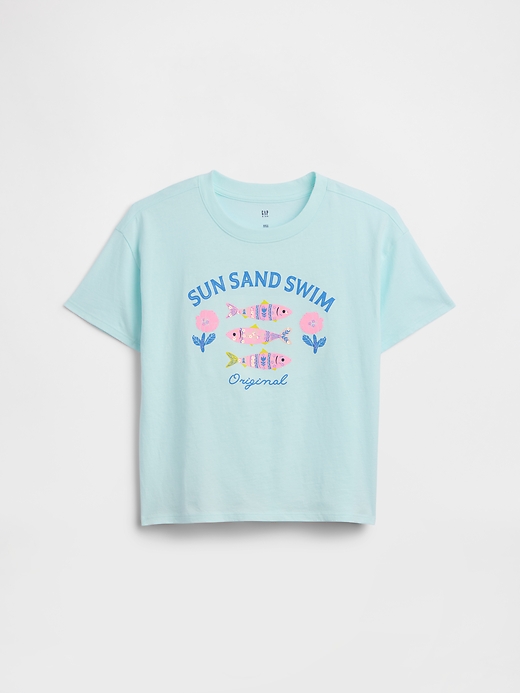 Image number 1 showing, Kids Relaxed Graphic T-Shirt