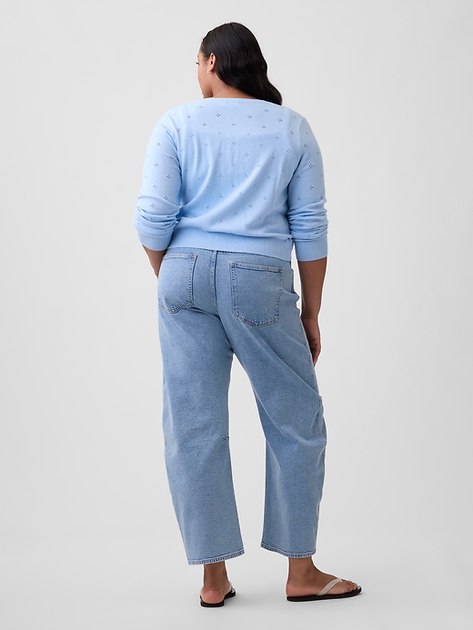 Image number 6 showing, High Rise Barrel Jeans