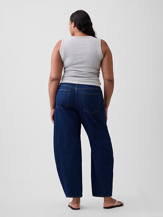 Image number 6 showing, High Rise Barrel Jeans