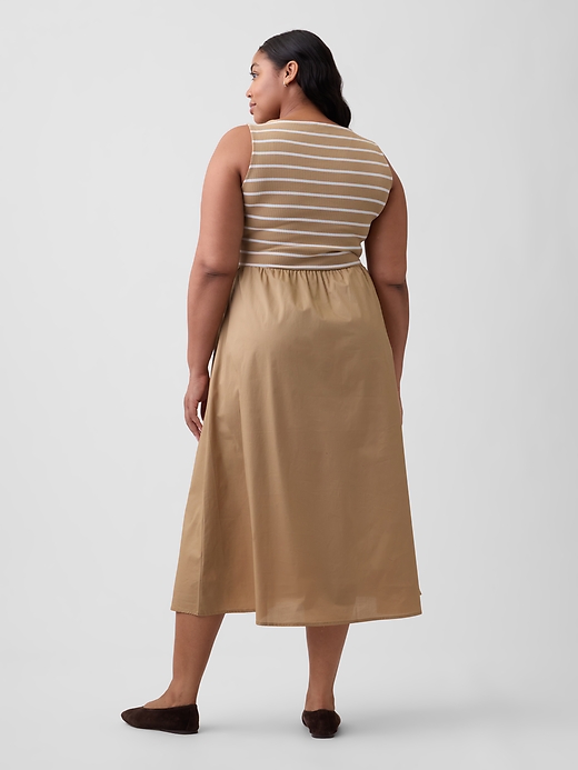 Image number 5 showing, Sleeveless Boatneck Midi Dress