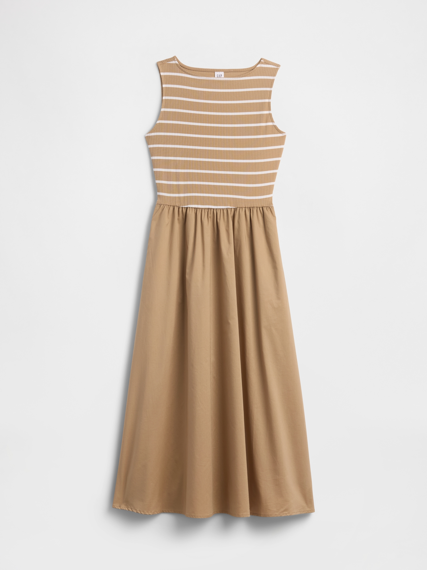 Sleeveless Boatneck Midi Dress | Gap Factory