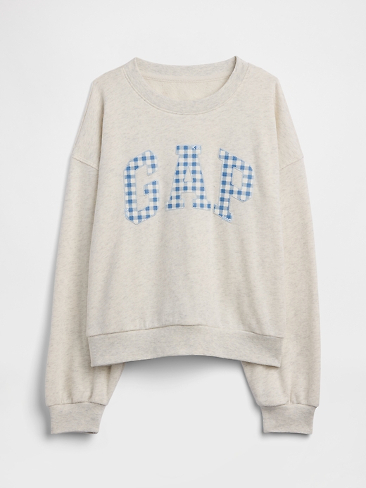 Image number 1 showing, Kids Oversized Wedge French Terry Sweatshirt