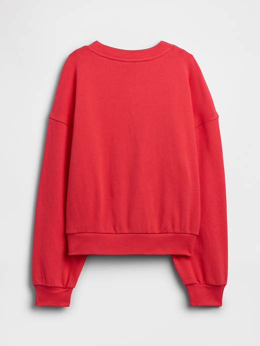 Image number 2 showing, Kids Oversized Wedge French Terry Sweatshirt