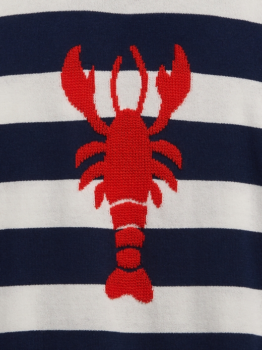 Image number 3 showing, Kids Oversized Stripe Crewneck Sweater