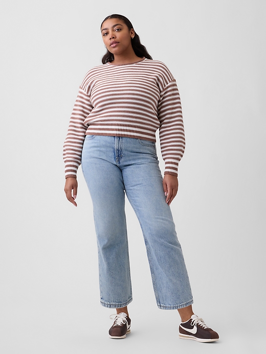Image number 5 showing, Low Slung SuperSoft Relaxed Straight Crop Jeans