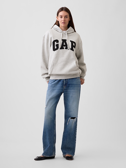 Image number 4 showing, Adult Relaxed Gap Logo Hoodie