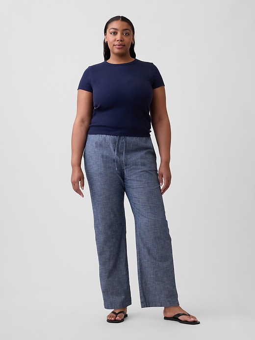 Image number 5 showing, Mid Rise Easy Twill Pants