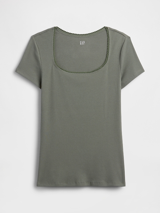 Image number 5 showing, Ribbed Squareneck Top