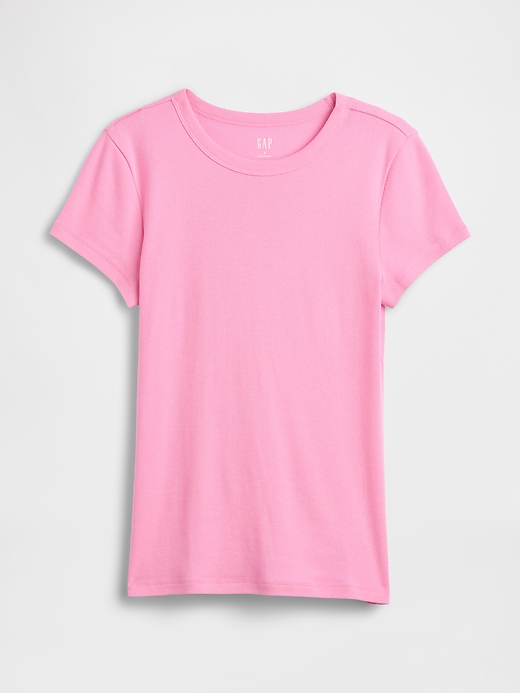 L'image numéro 5 présente T-shirt côtelé moderne à bords contrastants
