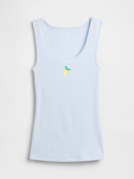 L'image numéro 5 présente Camisole côtelée à logo Gap