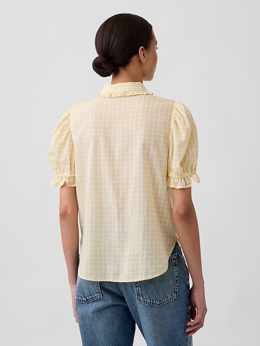 Image number 2 showing, Relaxed Voile Puff Sleeve Top